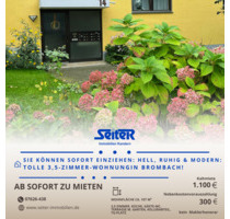 Sie können sofort einziehen: Hell, schick und ruhig - 3,5-Zimmer-Wohnung in Brombach! - Lörrach