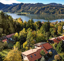 Seeblick-Wohnung über dem Schliersee in Toplage mit Sonnenterrasse, Garten und Sauna