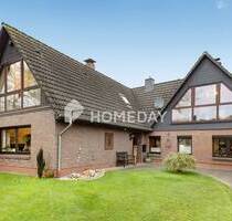 Ein traumhaftes Zuhause mit 245 m², idyllischem Garten, Terrasse, Doppelcarport und viel mehr - Großenkneten Hosüne