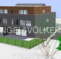 Neubau: EG links, ca. 135 m²,Terrasse und Garten, Aufzug. Perfekte Lage zwischen Ruhe und urbanem Flair! - Moers Asberg