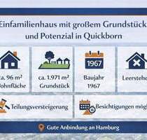 Provisionsfrei! Wohnhaus mit Potenzial auf 1.971 m² - gestalten Sie Ihr Zuhause in Quickborn