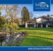 Architektonisch außergewöhnliches Einfamilienhaus mit traumhaftem Grundstück in bester Lage! - Krefeld Inrath/Kliedbruch