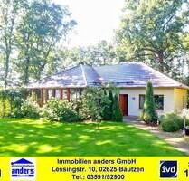 Modernes EFH im Bungalowstil mit Terrasse - Bad mit Wanne und Dusche - Kamin - EBK - Doppelcarport - nahe Bautzen - Obergurig Singwitz