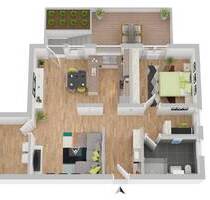 2,5 Zi.-Gartengeschoß-Wohnung im UG - in Mössingen; mit Terrasse; Neubau Bezug 30.06.26