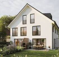 Nur noch eine Hälfte verfügbar: Großzügige Doppelhaushälfte mit sonnigem Garten und Einzelgarage - München Bogenhausen