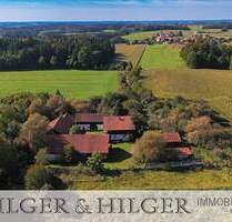 Schönste Alleinlage: Rottaler 4-Seithof auf ca. 4 ha - mehrere Wohneinheit. mögl., u.a. ideal für Pferde - Pfarrkirchen Diepolting