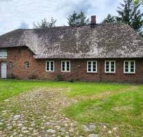 renovierungsbedürftiges Reetdachanwesen auf 1,85 Hektar großem Grundstück sucht kreative Liebhaber - Risum-Lindholm