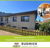 RUDNICK bietet ZUKUNFT - Bungalow mit Garten für Familien & Paare in Luthe - Wunstorf / Luthe