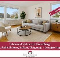 Leben & wohnen in Pinneberg! 3 helle Zimmer, Balkon, Tiefgarage - bezugsfertig