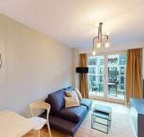 Modernes und Vollmöbliertes 2-Zimmer-Apartment mit Balkon in Frankfurt am Main