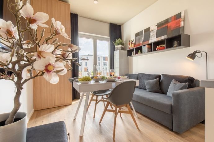 Modernes, möbliertes Apartment „NUR für AZUBI oder STUDENTEN“ im Quatier 23 in Ahrensburg