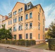 Helle 2-Zimmer-Wohnung im sanierten Gründerzeithaus: Mit eigenem Garten, Balkon und Stellplatz - Meißen