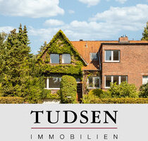 Ideal für zwei Wohnungen größere Familie. Rotklinker - DHH. Baurecht für weiteres EFH. - Hamburg Volksdorf