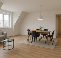 Neu ausgebauter Dachboden: modern & offen gestaltete 2-Zimmer-Wohnung in Debring, Stegaurach