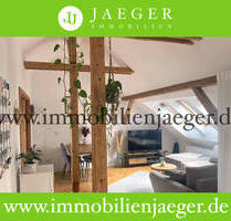 Barmbek Vogelgebiet Meisenstraße - Dachstudio mit 2x Balkone - Holzbalkendecke - Frei ab 01.10.2025 - Hamburg Barmbek-Nord