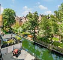 2-Zimmer-Wohnung mit französischem Balkon und Blick auf den Wertachkanal in idyllischer Lage - Augsburg Innenstadt