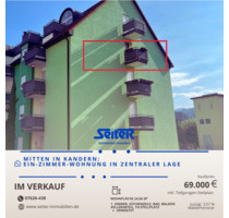 1-Zimmer-Wohnung in zentraler Lage in Kandern
