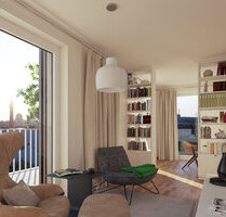 2,5-Raum-Wohnung *umlaufende Terrasse * Blick über Leipzig