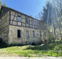 (A1549) Altes Haus, viel Grundstück und Alleinlage - Sanierungsobjekt mit vielen Möglichkeiten - Remptendorf Gahma