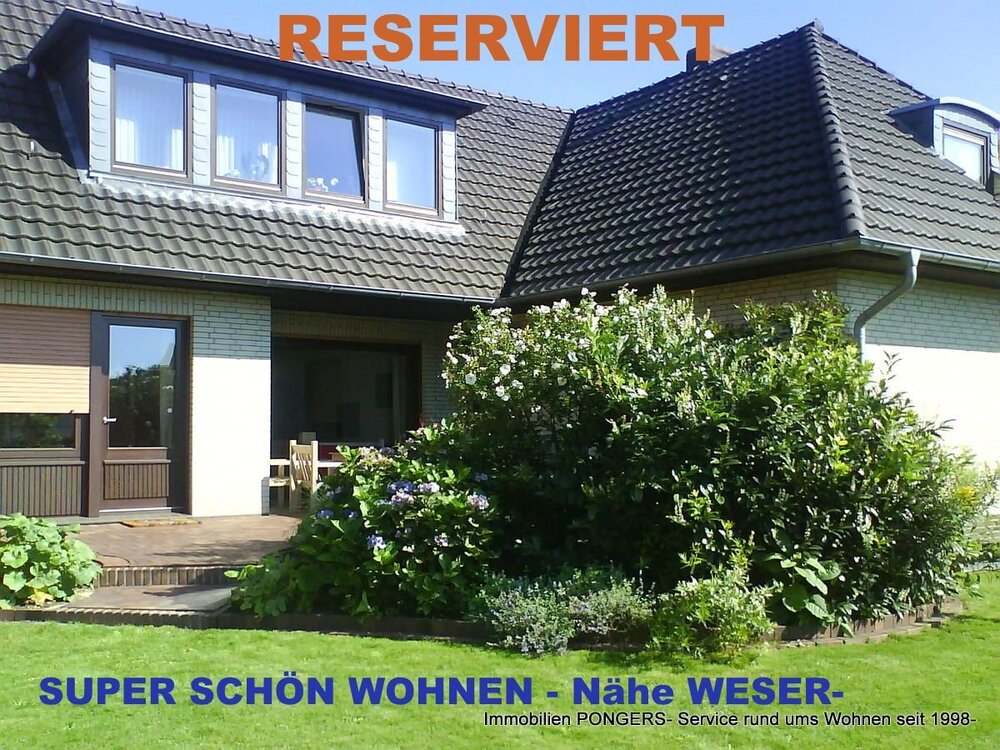 TOP-LAGE!!! schöne großzügige 4 ZKB im EG eines Zweifamilienhauses- mit Terrasse und GartenWESERNÄHE - Achim Baden