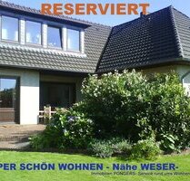 TOP-LAGE!!! schöne großzügige 4 ZKB im EG eines Zweifamilienhauses- mit Terrasse und GartenWESERNÄHE - Achim Baden