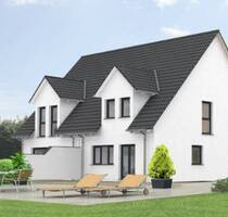 Neubau-Doppelhaushälfte in Haibach sehr gute Lage Ausbauhaus mit Grundstück