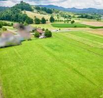 Sanierungsbedürftiges Einfamilienhaus mit Wiesengrundstücken und Wohnhaus in idylischer Lage - Sexau