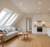 Neu ausgebauter Dachboden: 3-Zimmer-Wohnung mit Loggia am zentral gelegenen Rennweg, Nürnberg