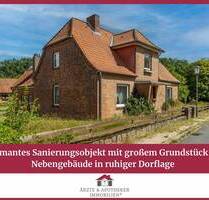 Charmantes Sanierungsobjekt mit großem Grundstück und Nebengebäude in ruhiger Dorflage! - Betzendorf