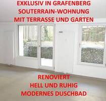 EXKLUSIV IN GRAFENBERG SOUTERRAIN GARTEN-TERRASSENWOHNUNG SEHR RUHIG RENOVIERT MODERNES DUSCHBAD - Düsseldorf