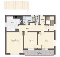 Geräumige Wohnung zu vermieten - 735,00 EUR Kaltmiete, ca.  105,00 m² in Veringenstadt (PLZ: 72519)