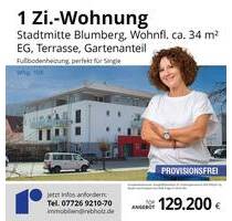 Single-Wohnung mit Terrasse in Blumberg – Klein aber fein!