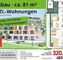 Neubau, 3,5 Zi., ca. 81 m², inkl. Küche, Stadtmitte Bad Dürrheim
