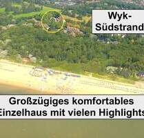 Seltene Gelegenheit: Wyk-Südstrand - exklusives Einzelhaus. Provisionsfrei!