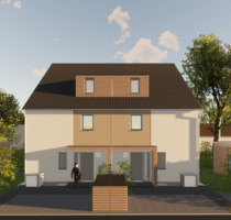 Neubau - großzügige Doppelhaushälfte mit großer Süd-Terrasse in ruhiger Lage - Baiersdorf