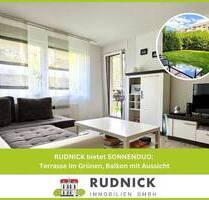 RUDNICK bietet SONNENDUO: Terrasse im Grünen, Balkon mit Aussicht - Wunstorf