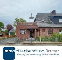 Doppelhaushälfte mit Anbau und Garage auf großem Grundstück - Bremen Blumenthal