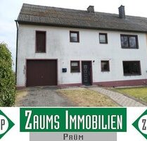 einseitig angebautes Einfamilienhaus mit unverbaubarem Fernblick, 2 Garagen und großem Garten - Gondenbrett - Walcherath