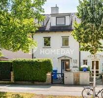 Reihenmittelhaus mit Garten, Garage und ausgebautem Dachgeschoss - München