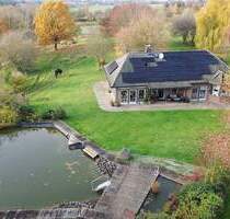 Idylle für Mensch und Tier: Modernisierter Bungalow mit vielen Highlights auf über 12 ha Land - Rehna Brützkow