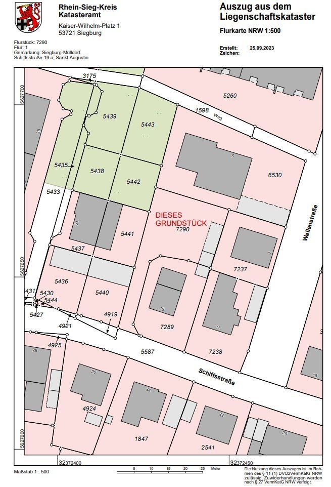 Baugrundstück St. Augustin-Mülldorf Baugenehmigung inkl. Planung MFH 390 m² Wohnfläche - Sankt Augustin