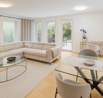 Einziehen, aufblühen, genießen - stilvolle Erdgeschosswohnung mit zwei Terrassen und Privatgarten - München Berg am Laim