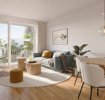 Exklusive 2-Zimmer-Wohnung mit Loggia und offenem Wohn-, Koch- und Essbereich! - Eching