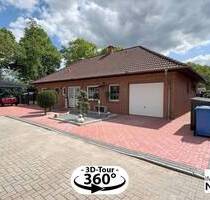 Wohnen auf einer Ebene ** traumhafter Garten ** Garage & Doppelcarport ** ruhige Sackgassenlage - Niederlangen-Siedlung