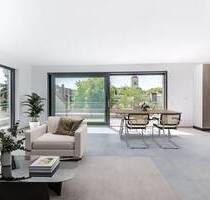 AIGNER - Erstklassiges Penthouse in elegantem Stadthaus mit Traumterrasse und Blick ins Grüne - München Moosach