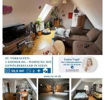 2-Zimmer DG-Whg mit 74 qm Gewölbekeller in Stein zu verkaufen! - Königsbach-Stein