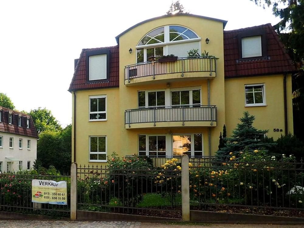 Ohne Käufer-Courtage: Drei-Zimmer-Wohnung in bester Lage in Radebeul-Ost, oberhalb des Augustusweges