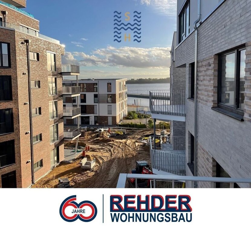 2 Balkone mit Elbblick in den Schulauer Hafenterrassen Haus 3 Fertigstellung Erstbezug: MaiJuni 2024 - Wedel