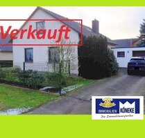 Einfamilienhaus mit Garage, überdachter Terrasse, Gartenhaus, in ruhiger Lage, Extras! - Barenburg b Sulingen