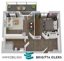 NEUBAU: Rollstuhlgerechte 2-Zimmer-Wohnung mit Duschbad & Süd-West-Balkon, Tiefgaragen-Stellplatz möglich - Achim